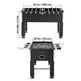 SucceBuy Foosball Table Game 55in Soccer Tabletop Standard Size Tabletops for Home Family Game Room Soccer w/Foosball Table Set